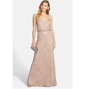 Adrianna Papell Embellished Blouson Gown