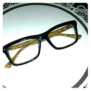 Ray Ban Navy Blue Tortoise Eyeglass Frame Unisex