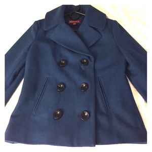Teal wool pea coat!