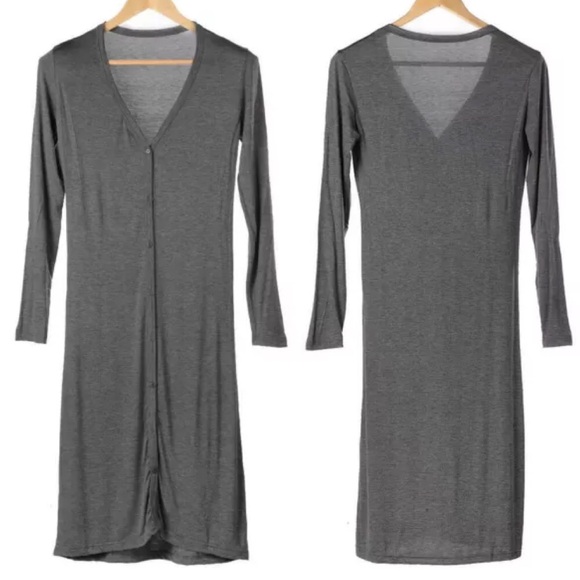 📦BUNDLE📦NEW GRAY LONG SLEEVE CARDIGAN & LEGGINGS - Picture 2 of 4