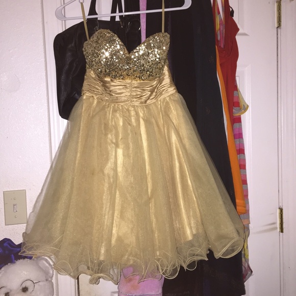 Champagne formal dress