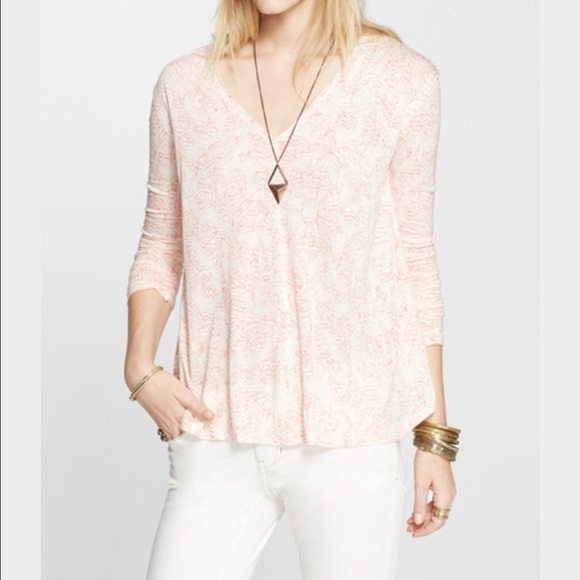 Free People Tops - Free People Sahara Printed Asymmetrical Hem Top