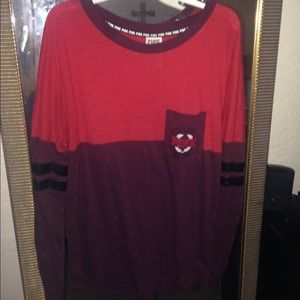 Pink long sleeve shirt