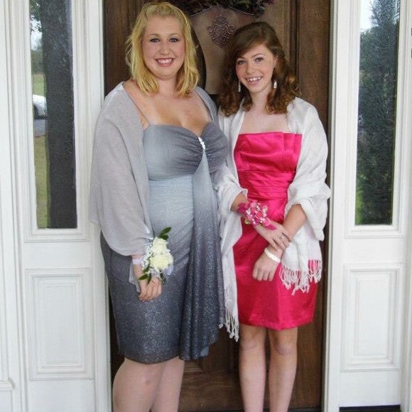 Silver Homecoming dress