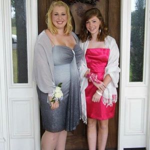 Silver Homecoming dress