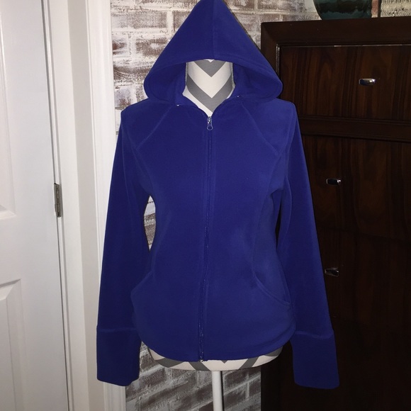 Zella Tops - Zella Royal Blue Fleece Zippered Hoodie