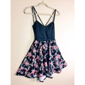 🌸 Black/Floral Print Mini Dress 🌸