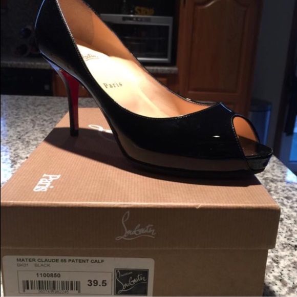 Authentic Christian Louboutins Classic Peep Toe