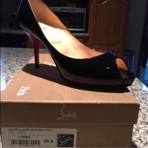 Authentic Christian Louboutins Classic Peep Toe