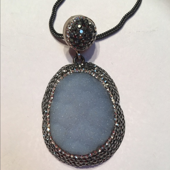 Blue Druzy pendant