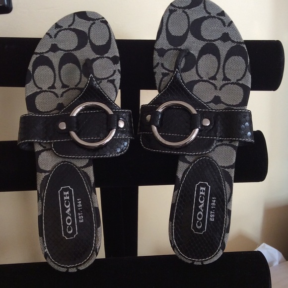 Coach Shoes - Coach leather sandals