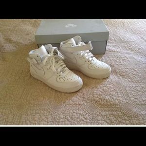 High top Nike Air Force ones