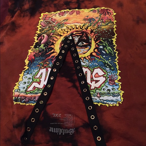 Vintage bleach sublime t shirt.