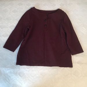 3/4 sleeve sparkly button top