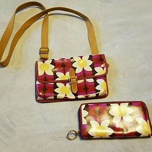 Fossil Cross body and matching wallet
