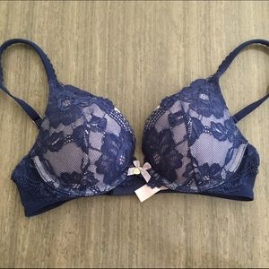 Blue Lace VS Push-Up Bra