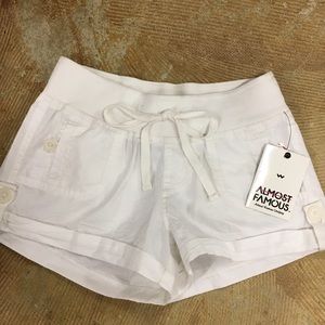 Brand-new white soft shorts