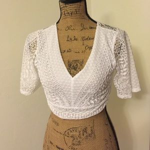 Lace crop top
