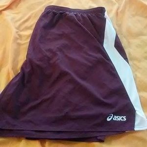 3x ladies asics running shorts