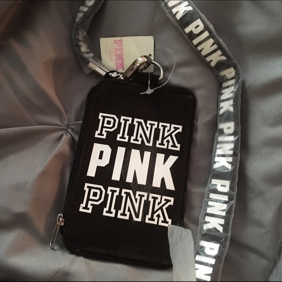 Vs pink ID lanyard. Nwt