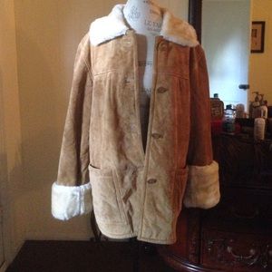 Dennis Basso 100% genuine leather coat NWOT