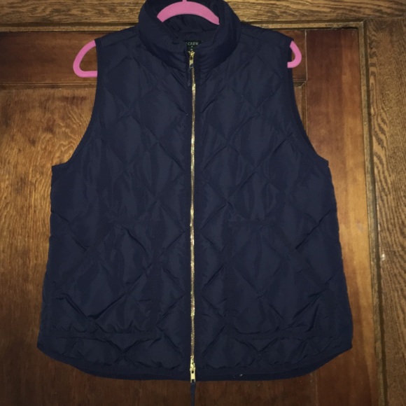 J.Crew Quilted Vest in Navy