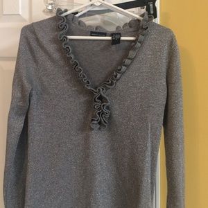 Silvery shimmering moda international sweater