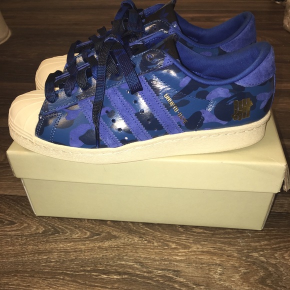 adidas gazelle silver green womens Adidas Superstar 80v UNDFTD X BAPE (Black/Black main image 1