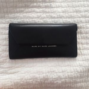 Marc by Marc Jacobs black leather envelope wallet