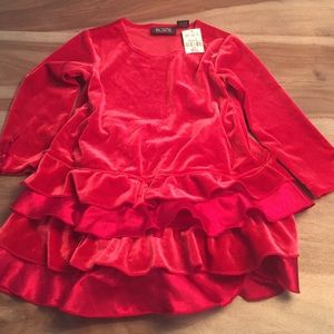 Velour holiday dress