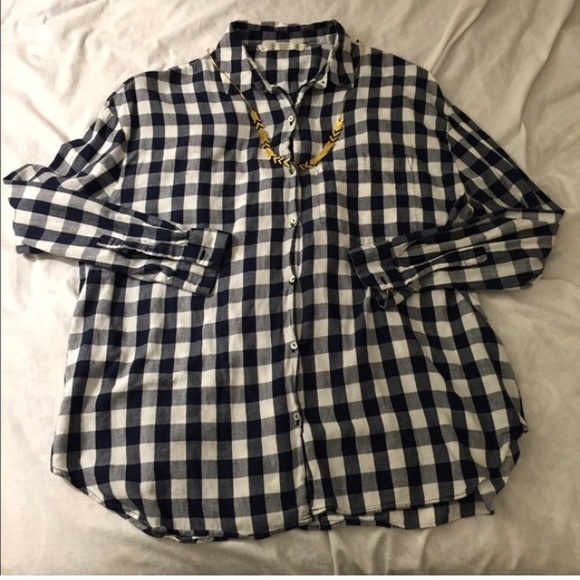 Zara gingham top - Picture 3 of 3