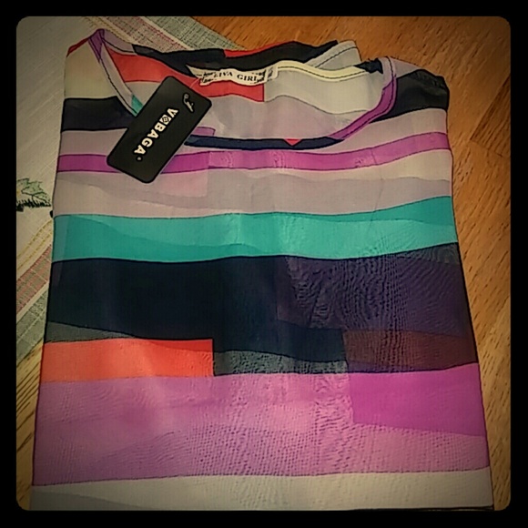 LIVA GIRL Tops - Liva Girl pretty probed top xlg junior