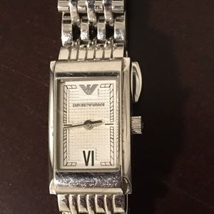 Silver Emporio Armani Watch **FLASH SALE**