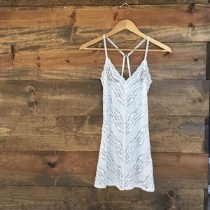 White lace free people camisole