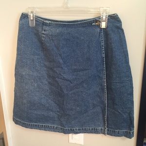 DENIMN WRAP SKIRT