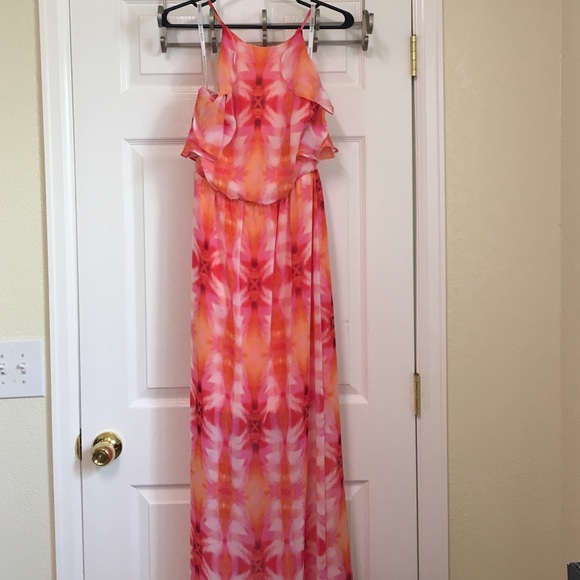 Maxi dress with cross back