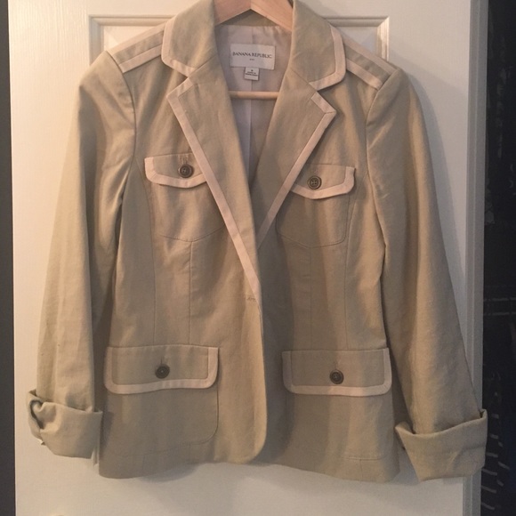 Banana Republic linen blazer, 0