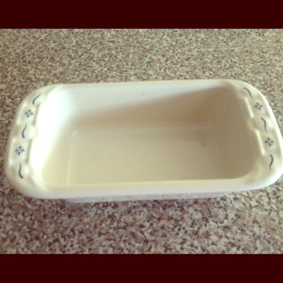 Longaberger Butter dish/blue