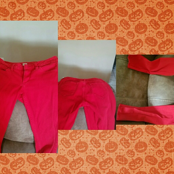 Red super tight skinny jeans - Picture 1 of 1