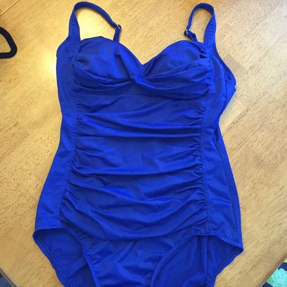 Blue bathing suit
