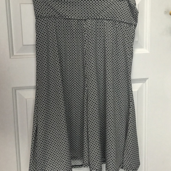 Black and white skirt.