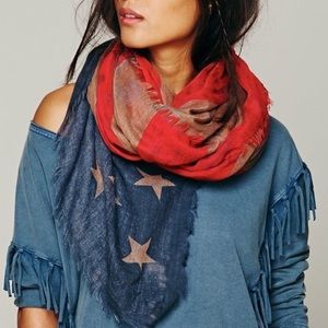 Free People American Flag scarf