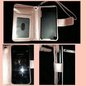 Apple IPod Touch Generation 5 Wallet Case (Pink)