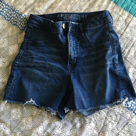 Dark wash cut offs • American Eagle