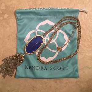 Kendra Scott Cobalt Blue Rayne Necklace