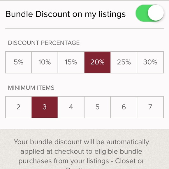 Bundle discount