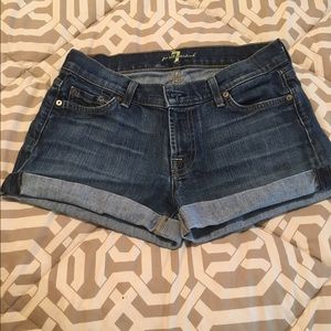7 for all mankind denim shorts ❤️