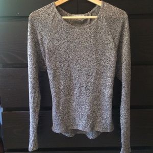 Sweater with partial open back
