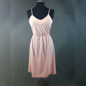 🎃🎃🎃VTG Light Pink Semi Sheer Slip Dress