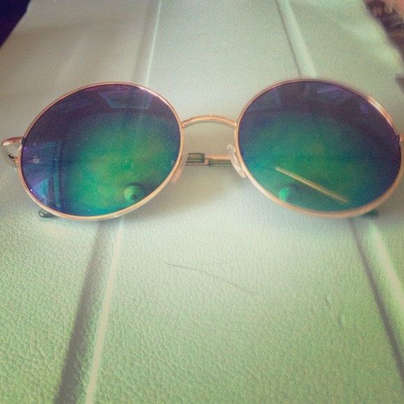 Vintage Circle Reflective sun Glasees